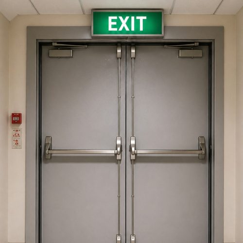 Fire Rated Steel Door with Panting