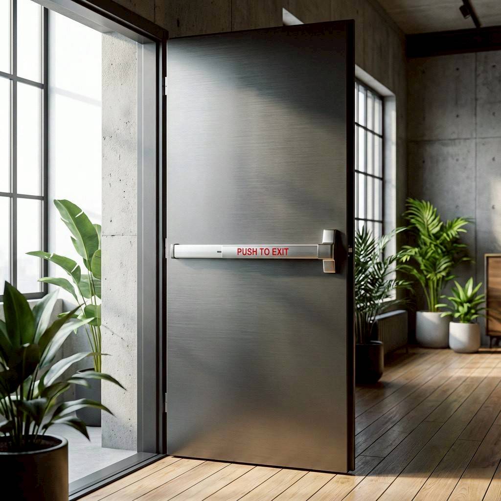 Fire Rated Steel Door With Panting