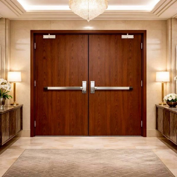 Fire Rated Wood Door With Painting