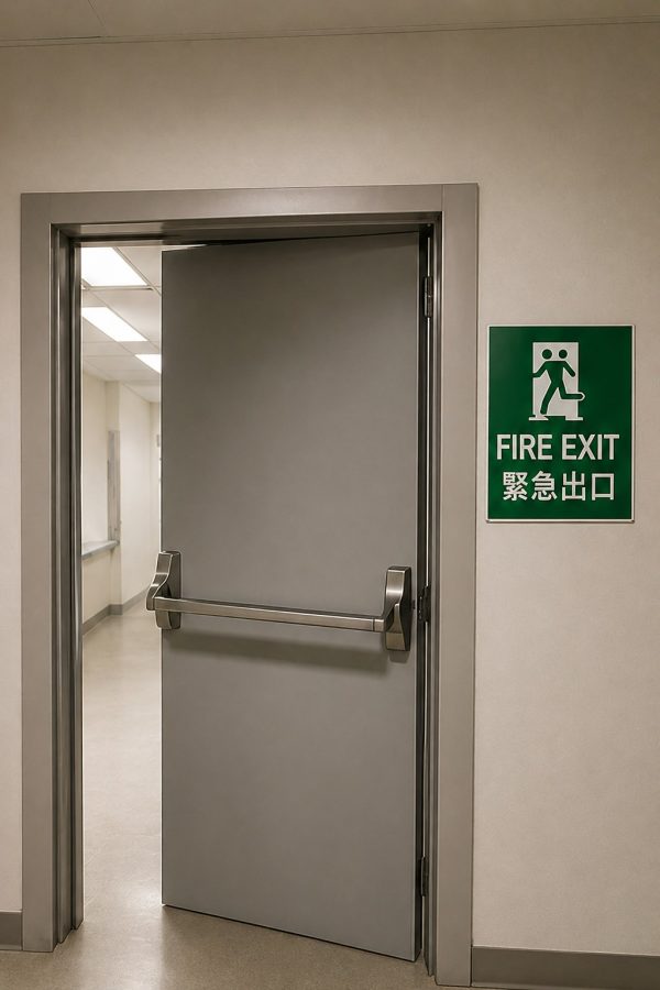 Fire Rated Steel Door with Painting