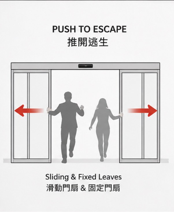 Anti-panic / Break-out Function Door